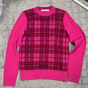 Trina Turk Vibrant Pink and Red Knit Top